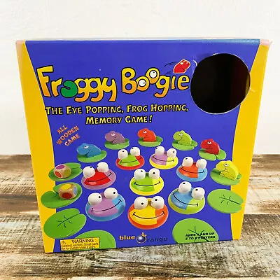 Froggy Boogie All Wooden Frog Pond Hopping Memory Board Game - 100% Complete • $24.95