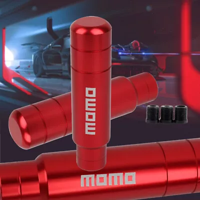 MOMO Aluminum Red Racing Car Gear Shift Knob Shifter Lever Head Universal  • $11.88