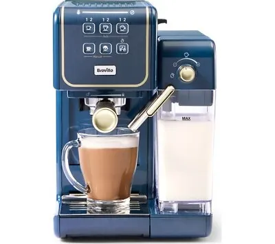 Breville VCF148 One-Touch CoffeeHouse II Coffee Machine Navy Espresso Maker • £128.99