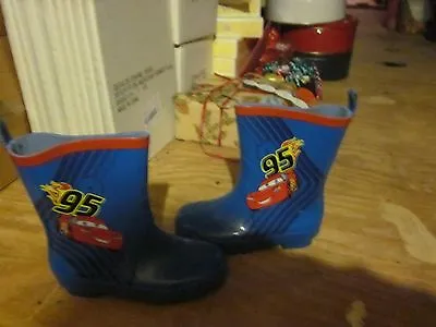 WDW Disney Cars Lightning McQueen Rain Boots Size 7 Brand New Rare Hard To Find • $24.99