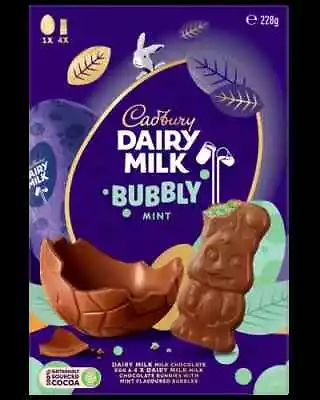 Cadbury Dairy Milk Mint Bubbly Gift Box 228g  - Half Price • $7.16