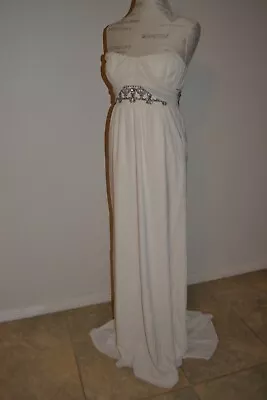 Nicole Miller Grecian Goddess Or Roman Motif Wedding Gown Size 8 • $200