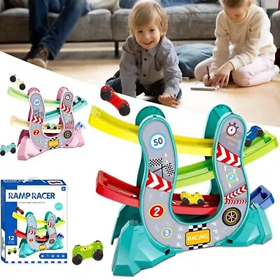 RAMP RACER Toddler Toys For 1 2 3 Year Old Boy & Girl Gifts Car Ramp Racer Toys • $14.52