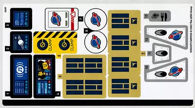 LEGO LUNAR SPACE STATION 60349 STICKER SHEET ONLY New & Genuine For Set • $8.99