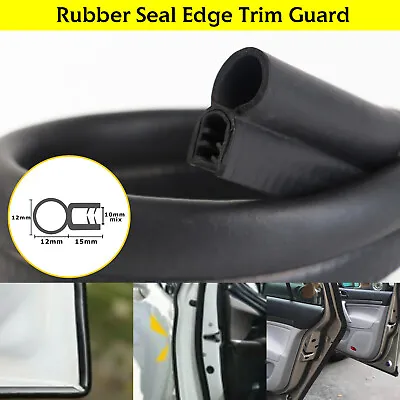 Rubber Seal Edge Trim Weatherstrip Guard With Bulb Car Door/Hood/Trunk 144'' • $44.99