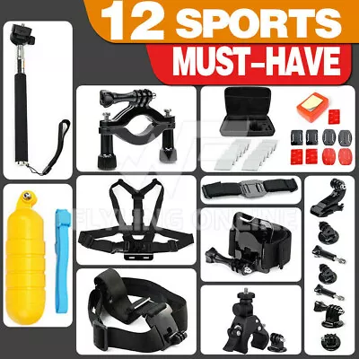 For GoPro Hero Sports Accessories Pack Case Chest Floating Monopod 8/7/6/5/4/3 • $15.99