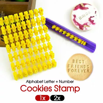 $5.99 • Buy Cookies Fondant Cake Alphabet Letter Number Biscuit Stamp Embosser Mold Cutter