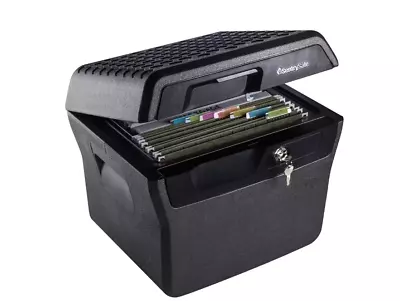 File Safe Security Box Case 0.66 Cu. Ft. Fire And Water Resistant Charcoal • $83.96