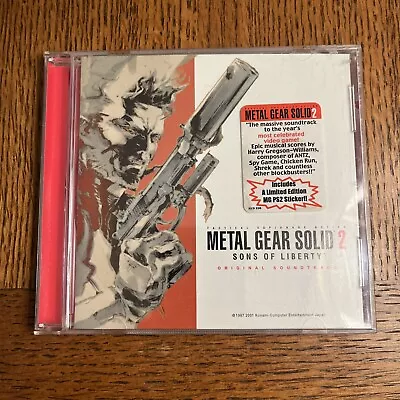 Metal Gear Solid 2 Sons Of Liberty Original Soundtrack CD 2002 OOP RARE • $55