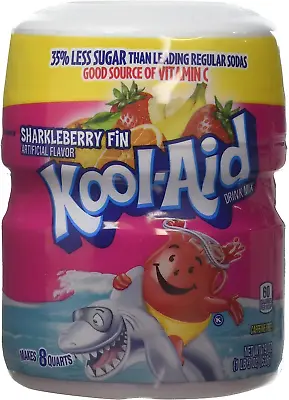 £11.48 • Buy Kool Aid Sharkleberry Fin Drink Mix Makes 8 Quarts 538g Tub Kool-Aid