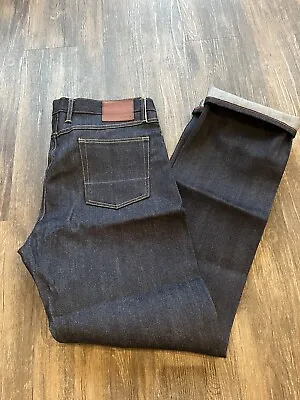 Gustin Jeans #210 Straight Raw Selvedge Japanese Denim 40x36 California Sewn USA • $59.98