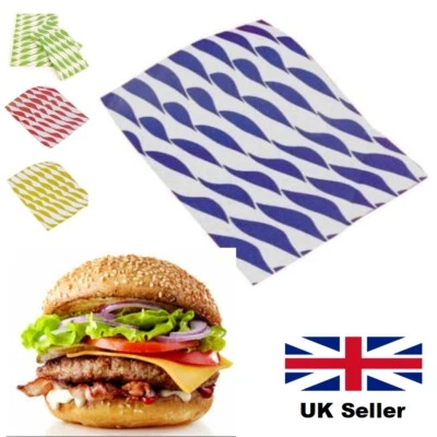 £3.49 • Buy Large Greaseproof Paper 32 X 25cm Sheets Burger Chips Food Wrap AntiGrease CHEAP