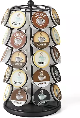 Keurig Rotating K Cup Holder Carousel 35 Coffee Pods Storage Rack Black NEW 2DAY • $24.94