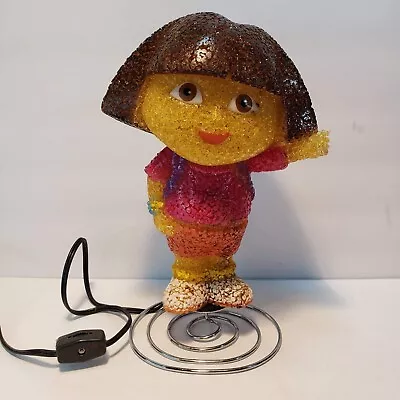 Dora The Explorer Corded Night Light Table Lamp Rubber Beaded 10 1/2  Tall  • $18