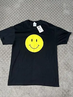 Vintage NOS Smiley Face T Shirt Size Large Made In USA Rare 1990s Portal Art Top • $119.20