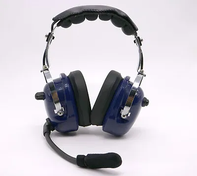 Noise Cancelling Pilot Headset For Yaesu Radio VX5R VX-6R VX-7R 7E VXA710 BLUE • $55.99