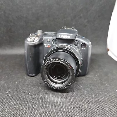 Canon PowerShot S5 IS 8.0MP 12x Optical Zoom Digital Camera Tested Working • $45