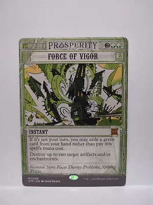 MTG Force Of Vigor Breaking News OTP 29/264 Regular Mythic Rare • $10