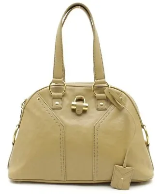 Auth Yves Saint Laurent Muse Bag Handbag Light Brown • £225.08