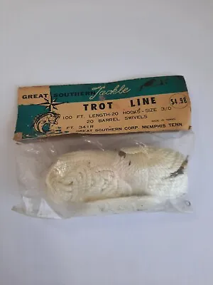 Vintage Great Southern Tackle Trot Line 100 Foot New In Bag • $12.99