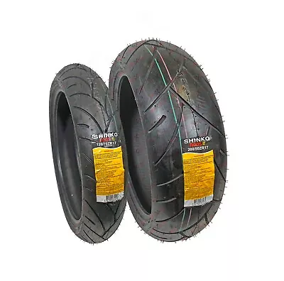 Shinko Advance 005 Tires Set 200/50ZR17 120/70ZR17 Motorcycle Sport Bike • $242.98