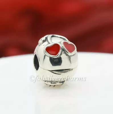 Authentic Pandora Sterling Silver Cherries Red Enamel Clip 791093EN39 • $33.99