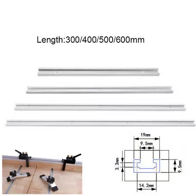 Aluminium 300-600mm T-Track T-Slot Miter Jig Tools For Woodworking Router • $7.45