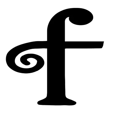 F Curl Letter Lower Case Monogram Initial Vinyl Decal Sticker A1171 • $3.99