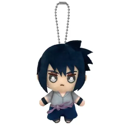 Bandai Nui NARUTO Shippuden Ball Chain Mascot Sasuke Uchiha Plush 4.7in 12cm • £38.57