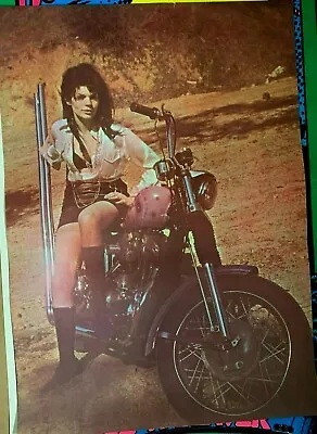 Beautiful Sexy Easy Rider Vintage 1969 Motorcycle Chopper Poster -nice! • $69.95