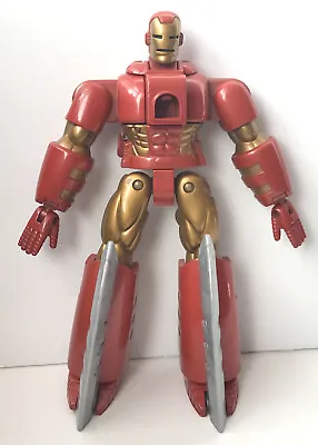 Rare Marvel Iron Man Action Figure Toy 1999 Transforming Tony Stark Large 7  • £13.99