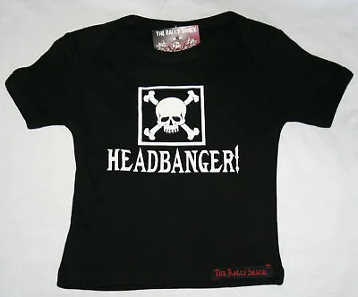 Headbanger! - Alternative Funny Rock Black Baby T Shirt  • £6.50