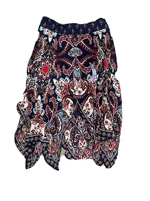 Bila Ladies Navy Print Skirt Size XXL • $15.16