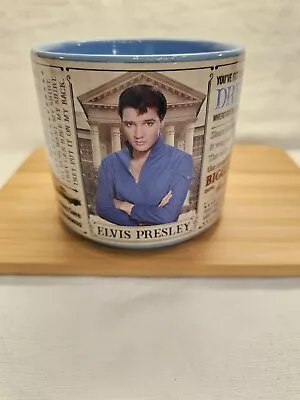 Elvis Presley 16 Oz Mug With Quotes Light Blue Inside • $5.99