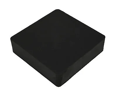 JEWELERS BENCH BLOCK RUBBER 4  X 4  SQUARE 1  THICK BASE FOR STEEL BLOCK DAPPING • $9.50