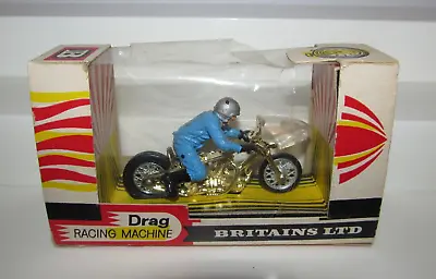 Vintage Britains #9683 Drag Racer 1:32 Scale Motorcycle Racing Machine • $74.69