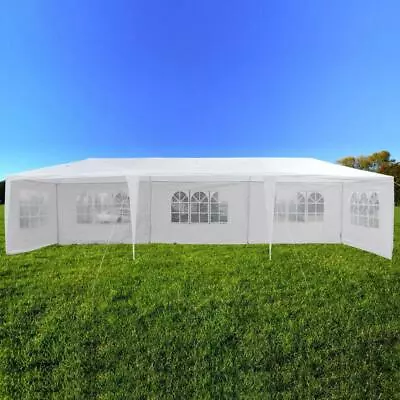 10'x30' Party Tent Wedding Commercial Gazebo Marquee Canopy With White Walls • $111.99