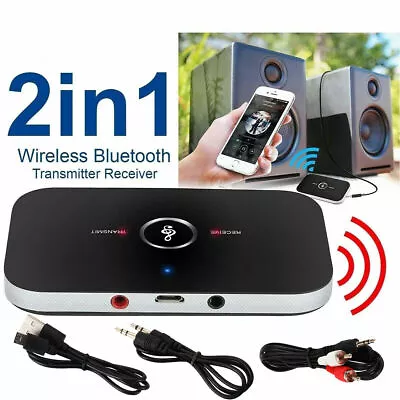 2-IN-1 Bluetooth Receiver & Transmitter Wireless RCA To 3.5mm Aux Audio Adapter • $8.88