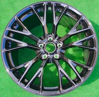 Factory Chevrolet Corvette Z06 Wheel Genuine OEM Black ZO6 C7 Rear 23288859 5740 • $999