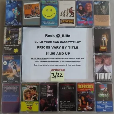 $1 & Up Soundtracks Build Your Lot Cassette Tapes • $8