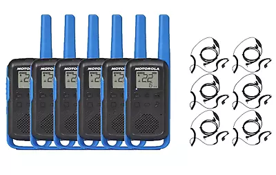 Motorola Talkabout T270 Two Way Radio FRS Walkie Talkies With Earpieces 6 Pack • $225