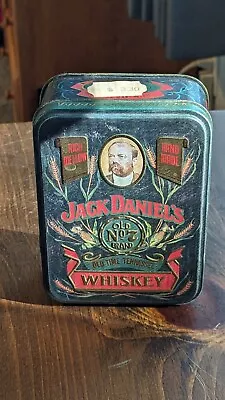 Jack Daniels Old Time Tennessee No 7 Whiskey Tin Box Hudson Scott & Sons Vintage • $9.99