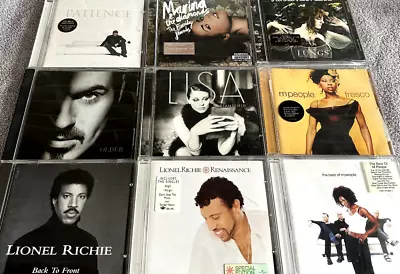 Bundle  Of 9 CDs George Michael/Lionel Richie/M People/Lisa Stansfield/Florence • £12.99