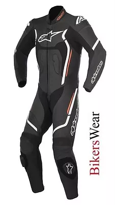$606.04 • Buy Alpinestars Motegi V2 Leather 1PC One Piece Motorcycle Race Suit Black/Red -EU50