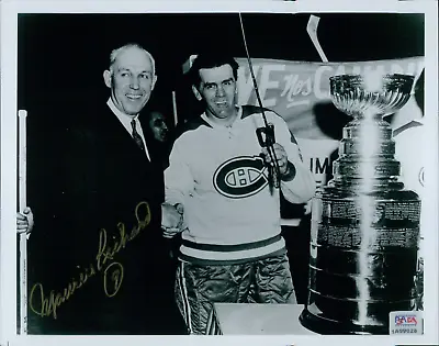 Maurice Richard Montreal Canadiens Signed 8x10 Glossy Photo PSA Authenticated • $124.99