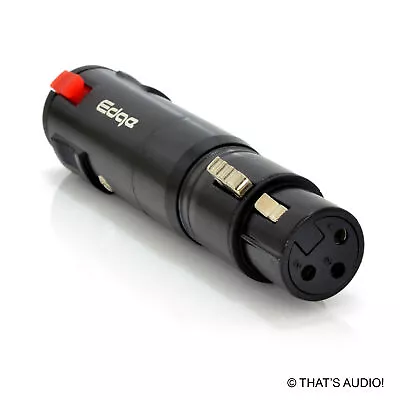 EDGE XLR ADAPTER: 3 Pole XLR (Female) To 6.35mm 1/4  Jack (Female) TRS • £7.99