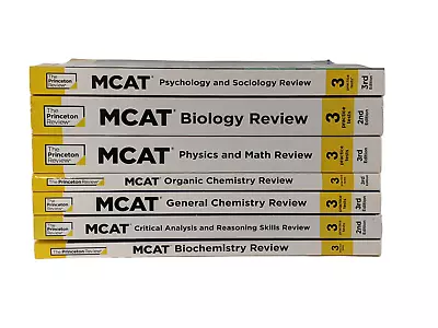 Princeton Review MCAT - 2nd & 3rd Editions Prep Books 7 Book Set Used Complete • $38.99