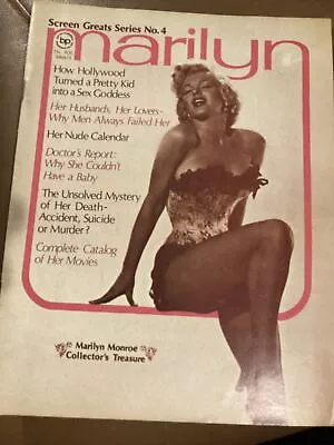 Marilyn Monroe Screen Greats Series #4 1971 Collectors Item Great Price MB10 • $17.50