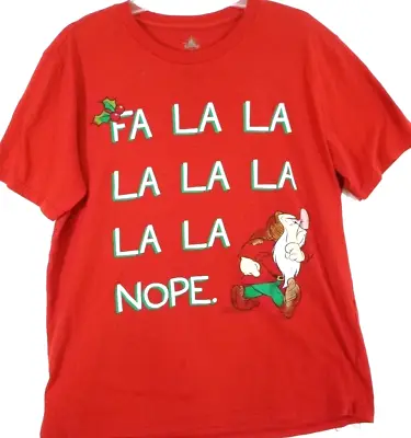 $15.29 • Buy Disney Seven Dwarfs Grumpy Christmas Holiday T-Shirt, Mens Adult Large, Red