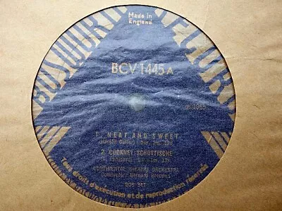 CONTINENTAL THEATRE ORCH - Neat And Sweet / Cutty Sark 78 Rpm Disc (A++ 1965) • £3.99